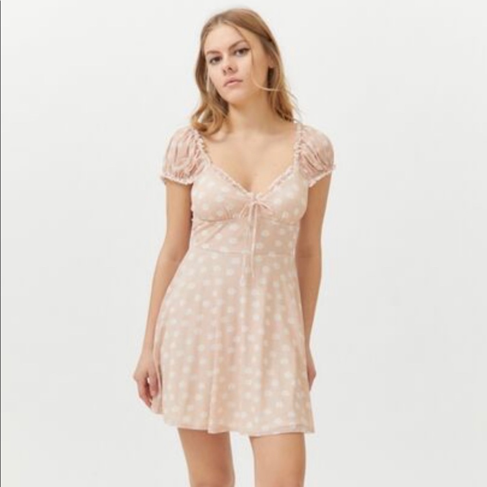 UO Audrey Mesh Mini Dress